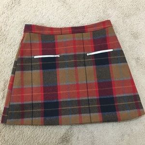 Wool A-line skirt